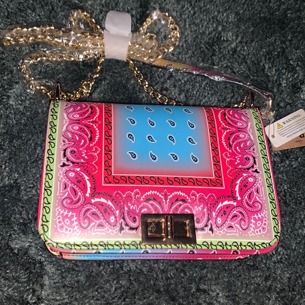 Bandanna chain purse